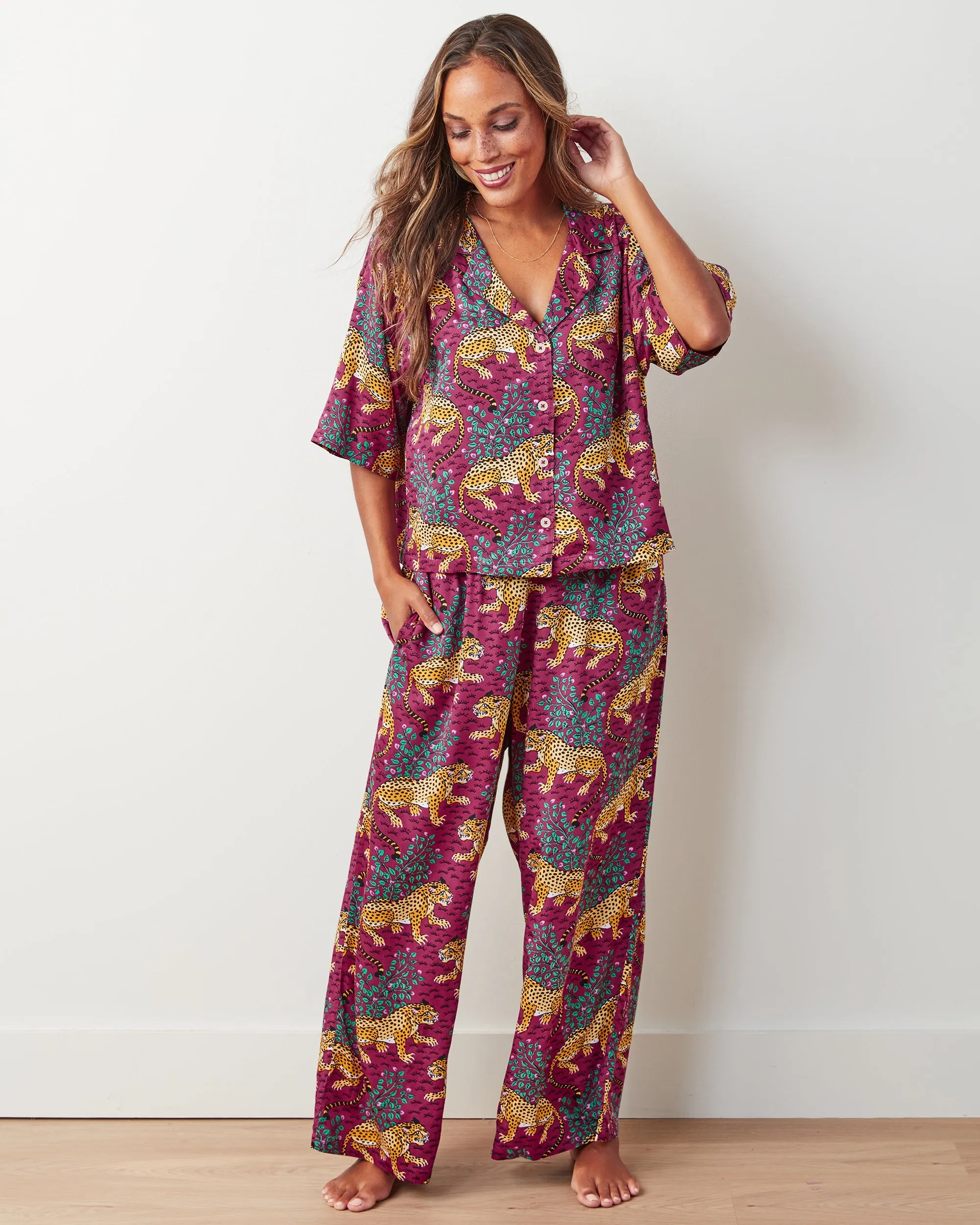 Bagheera - Petite Satin Wildest Dreams Set - Wine