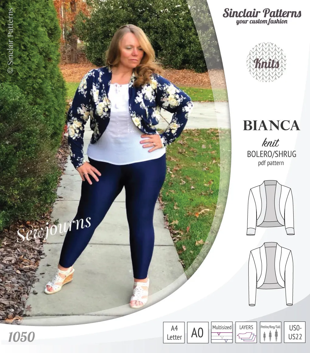 Bianca knit bolero/shrug (PDF)