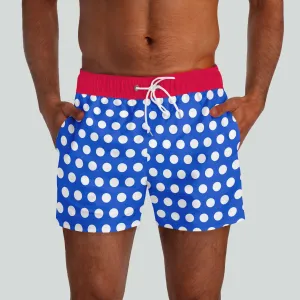 Big Sur Royal Blue Red Swim Shorts