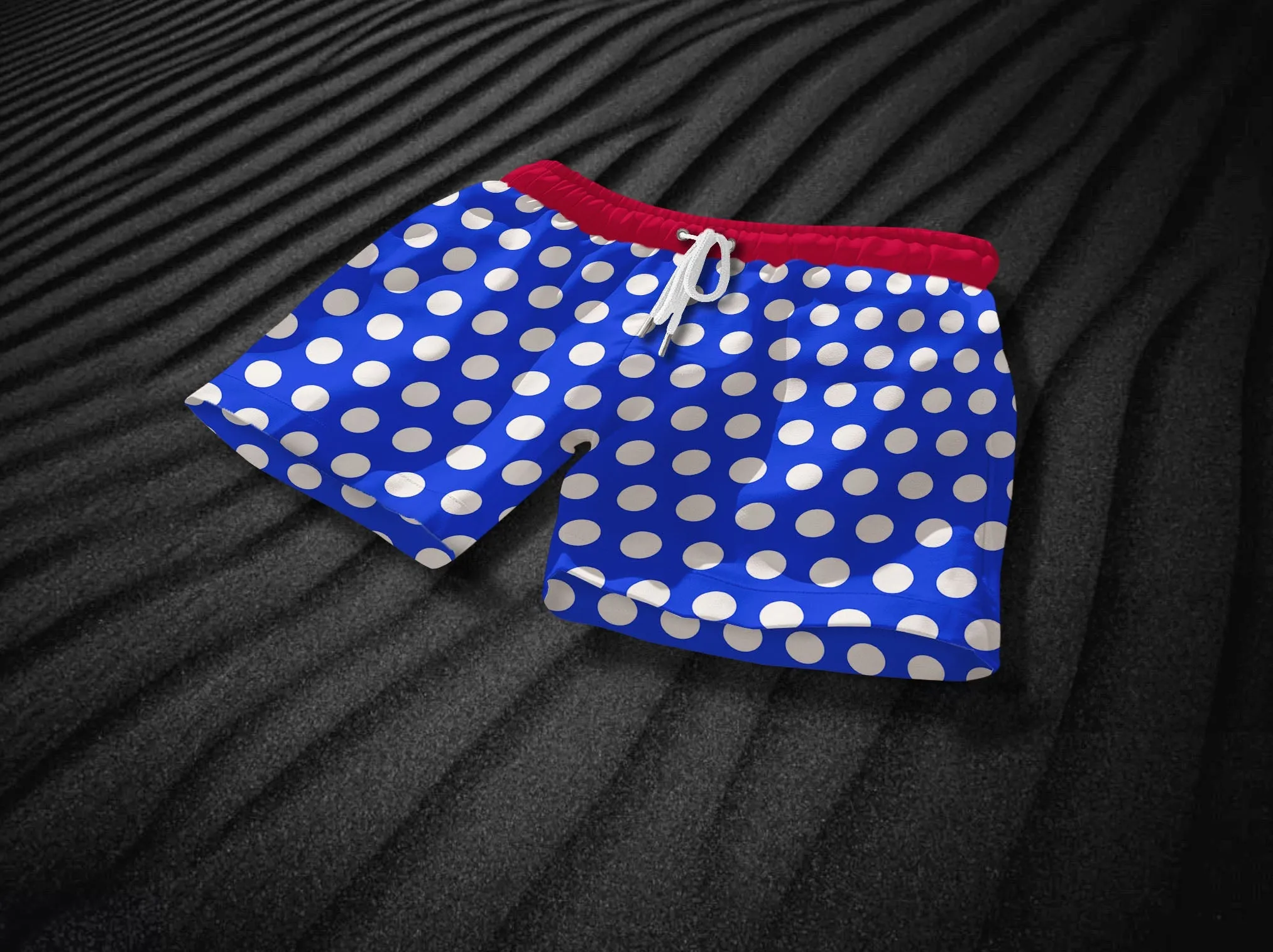 Big Sur Royal Blue Red Swim Shorts