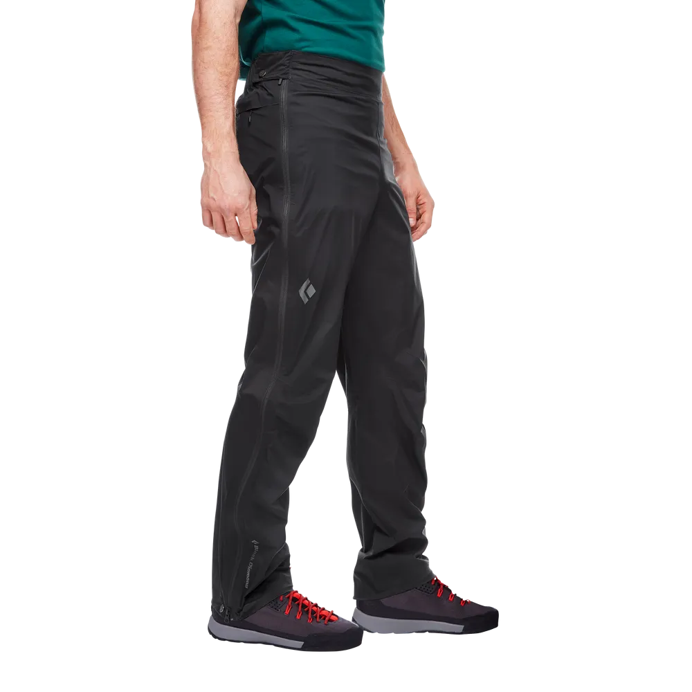 Black Diamond Men's Stormline Stretch Full Zip Rain Pants