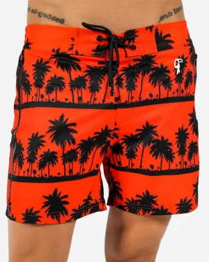 Black Palms Orange - 5"