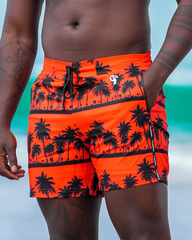Black Palms Orange - 5"