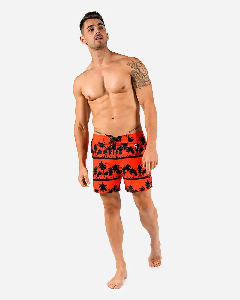 Black Palms Orange - 5"