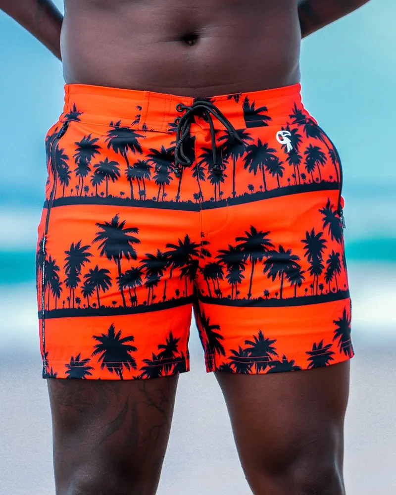 Black Palms Orange - 5"