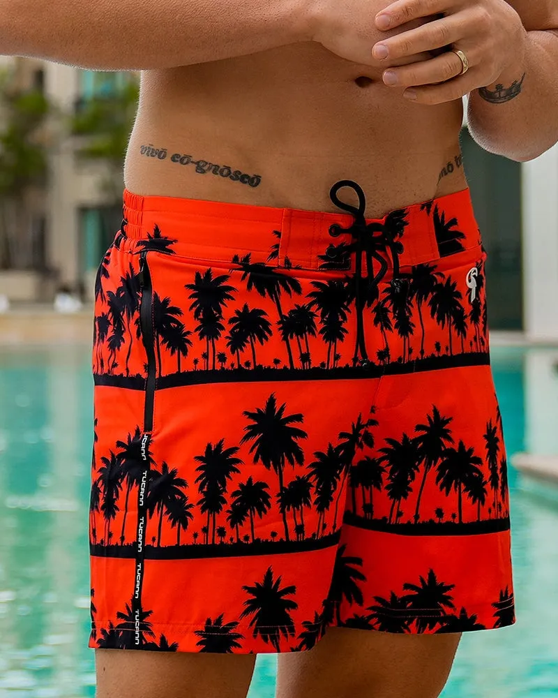 Black Palms Orange - 5"