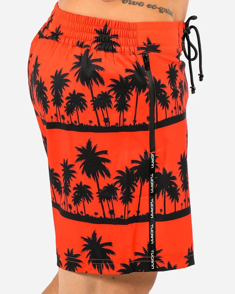 Black Palms Orange - 5"