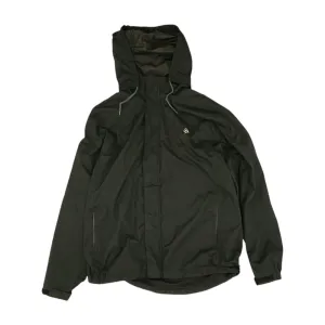 Black Solid Rain Jacket
