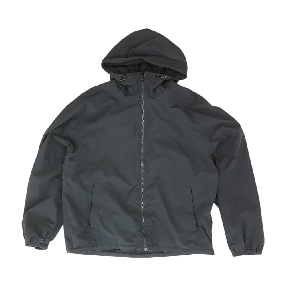 Black Solid Rain Jacket