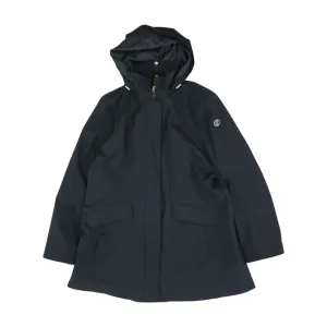 Black Solid Rain Jacket