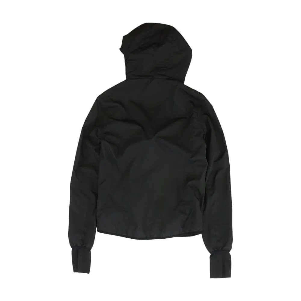 Black Solid Rain Jacket