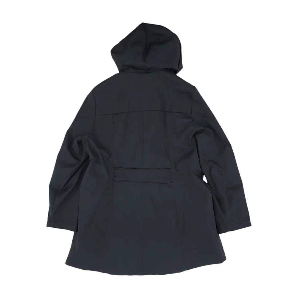 Black Solid Rain Jacket