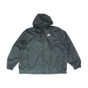 Black Solid Rain Jacket