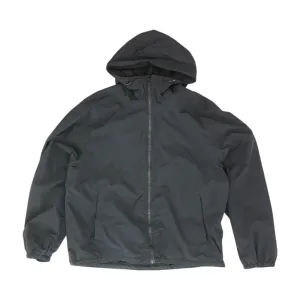 Black Solid Rain Jacket