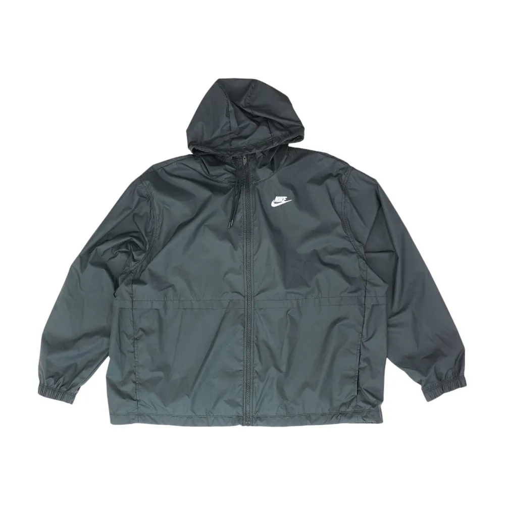 Black Solid Rain Jacket