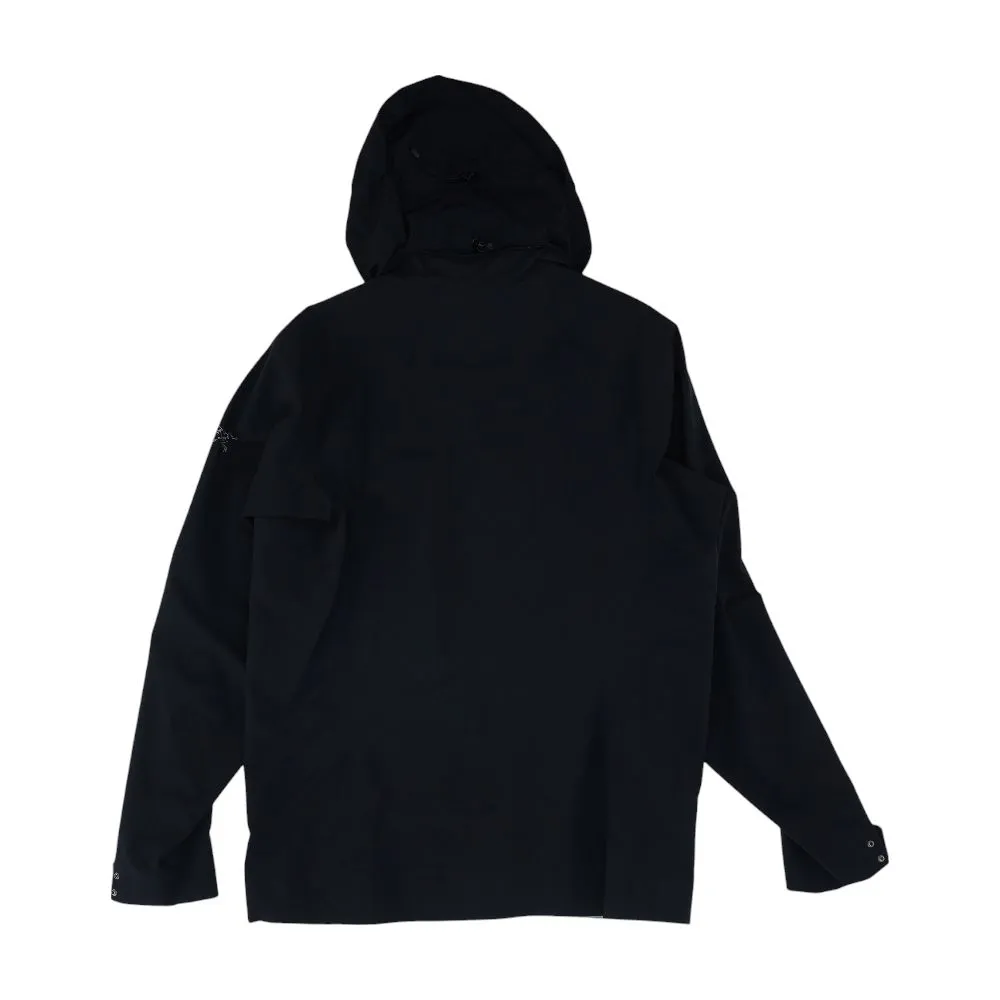 Black Solid Rain Jacket