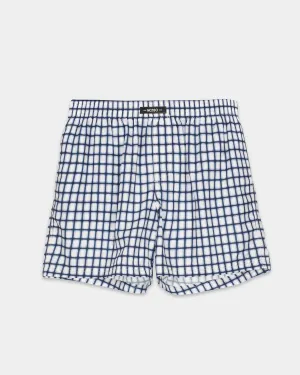 Blue Check Swim Shorts