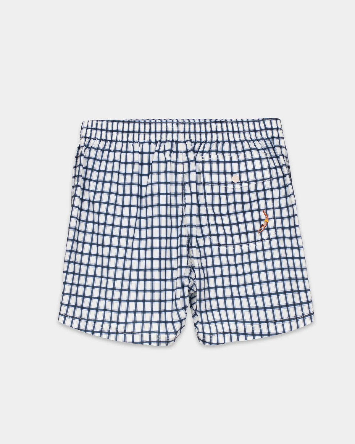 Blue Check Swim Shorts