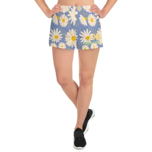 Blue Daisies Women's Athletic Shorts