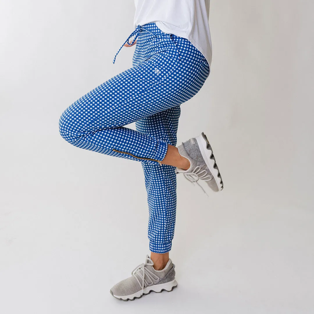 Blue Gingham Jetsetters
