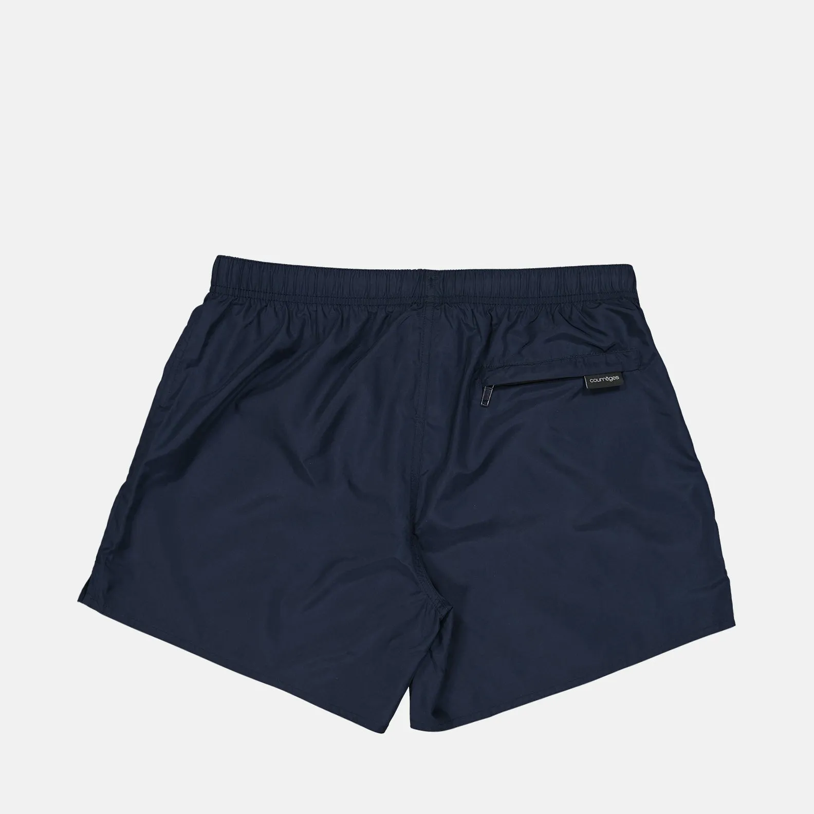 Blue Nylon AC Swim Shorts