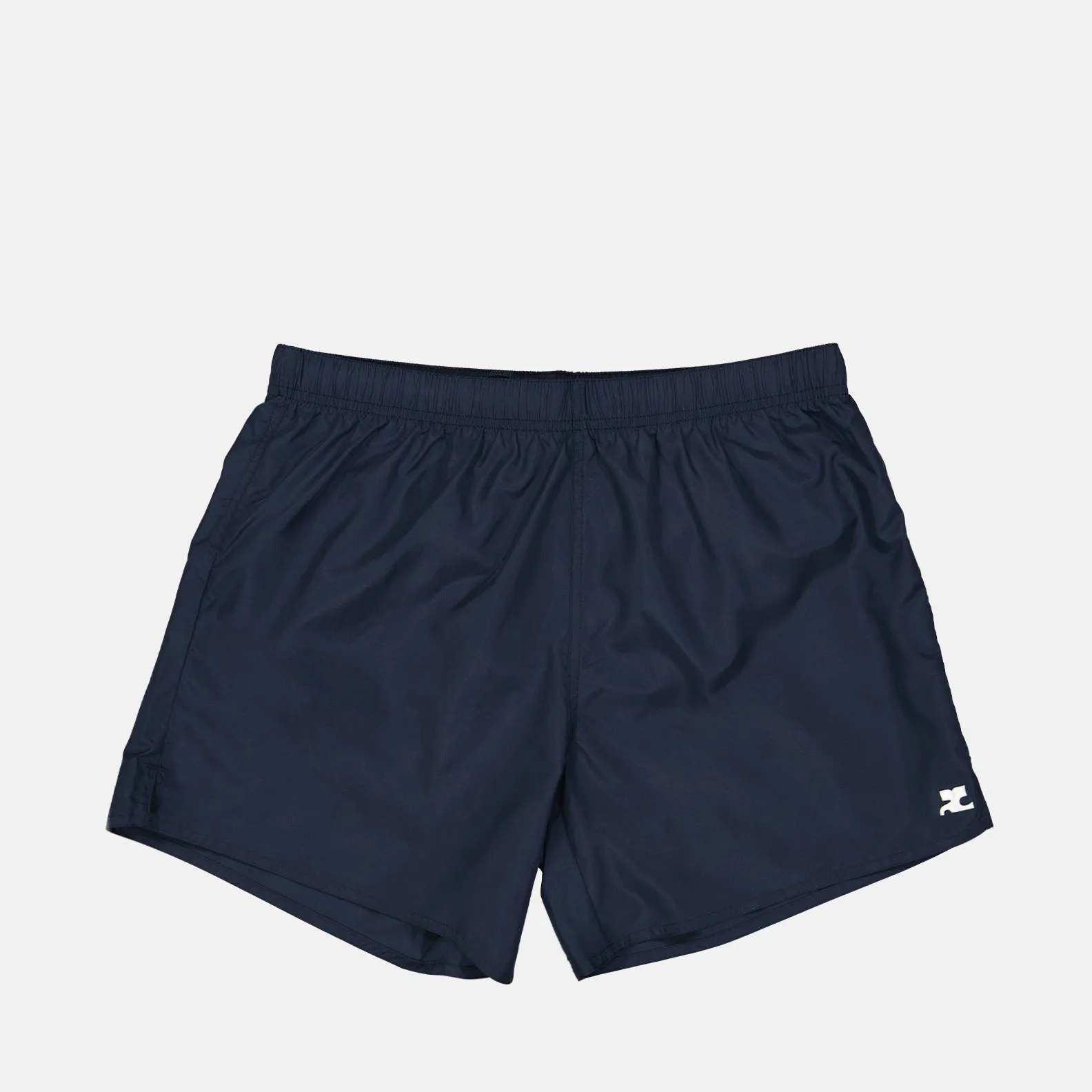 Blue Nylon AC Swim Shorts