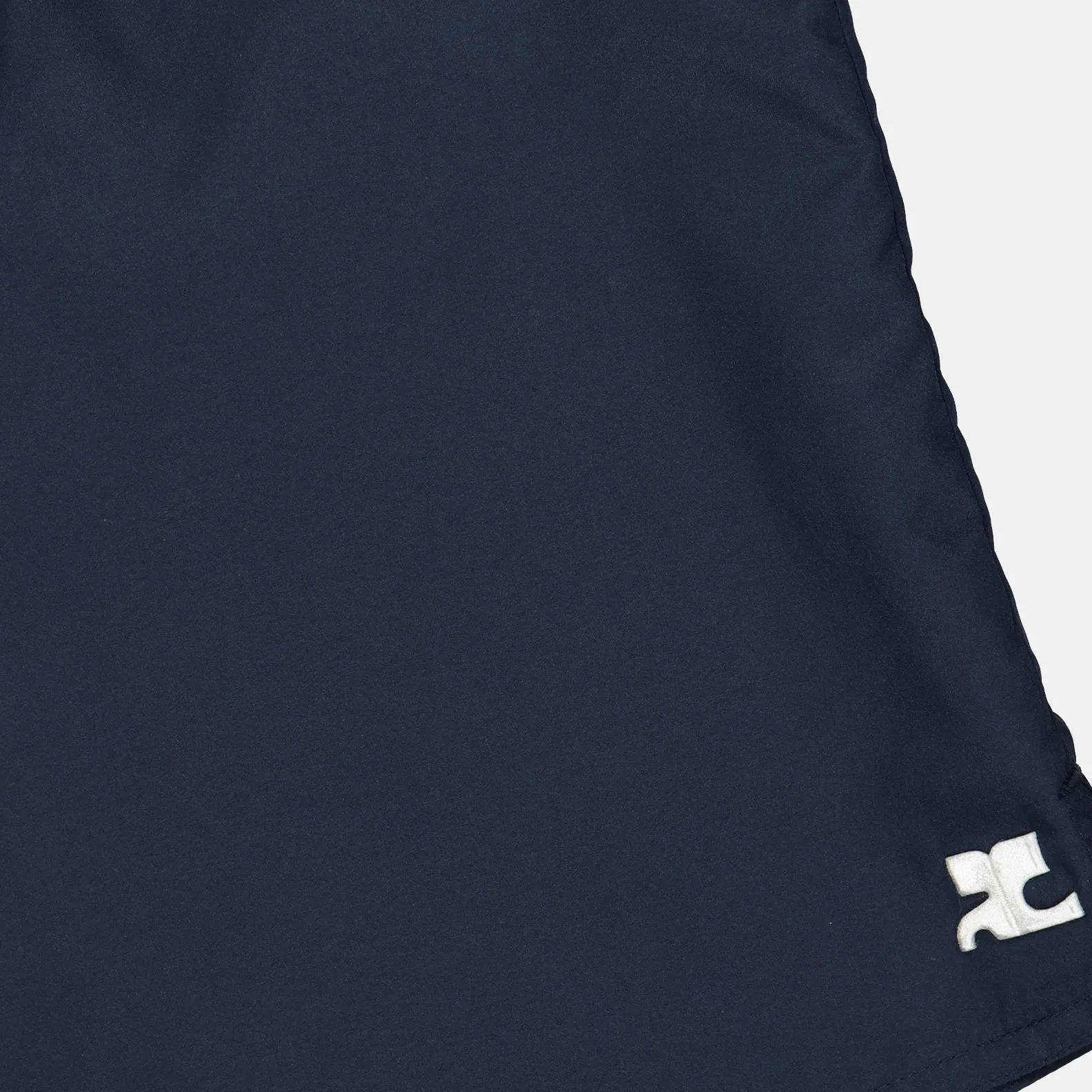 Blue Nylon AC Swim Shorts