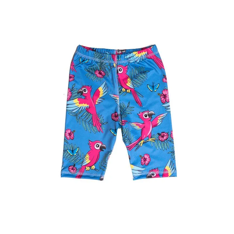 Blue Parrot Swim Shorts - 2 Left Size 2-4 & 6-8 years