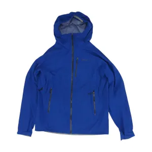 Blue Solid Rain Jacket