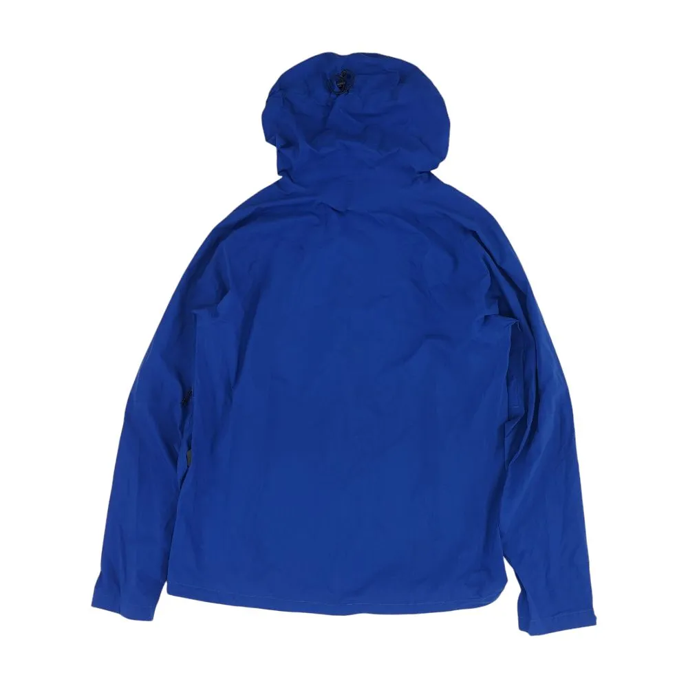 Blue Solid Rain Jacket