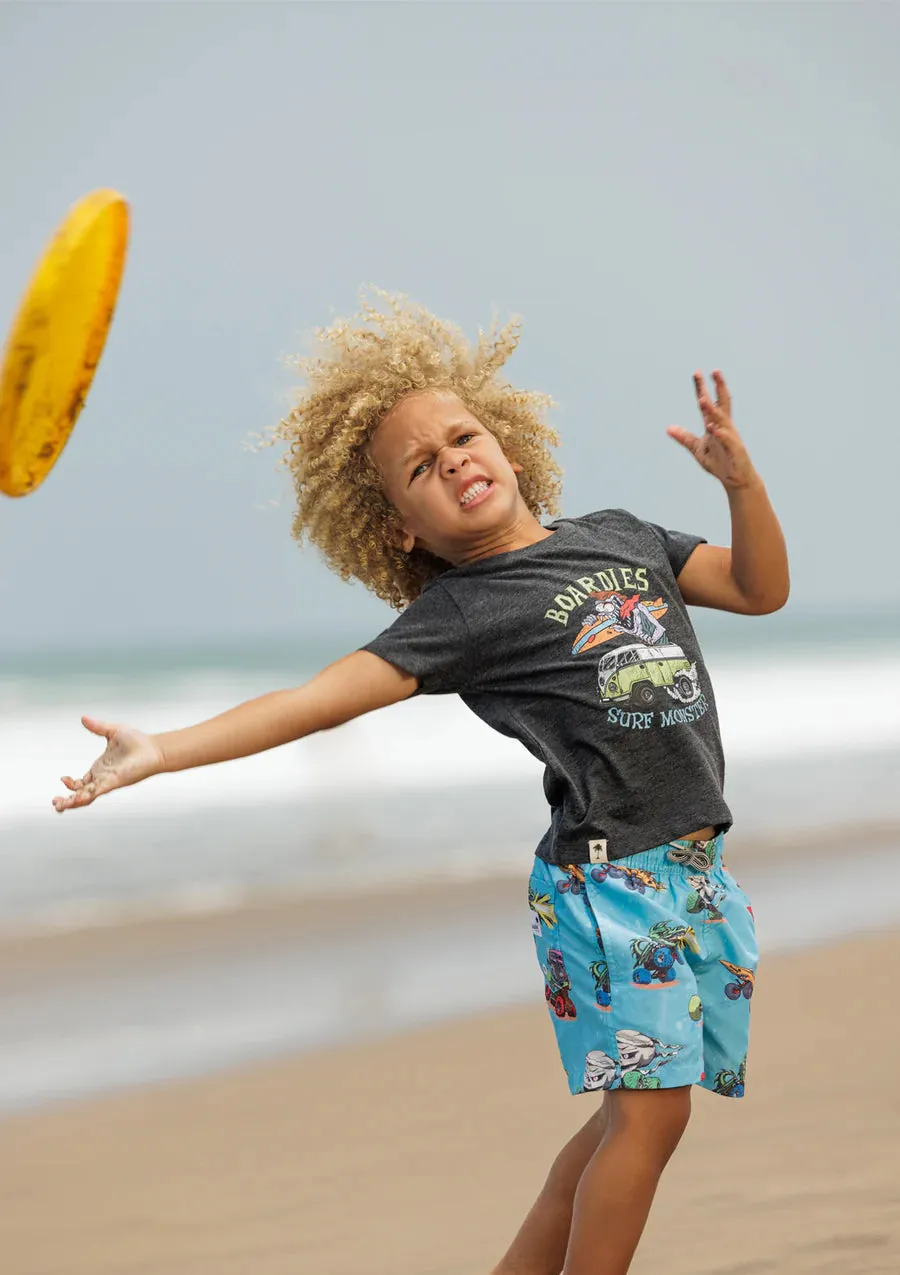 Boardies-  Monster Trucks Swim Trunks
