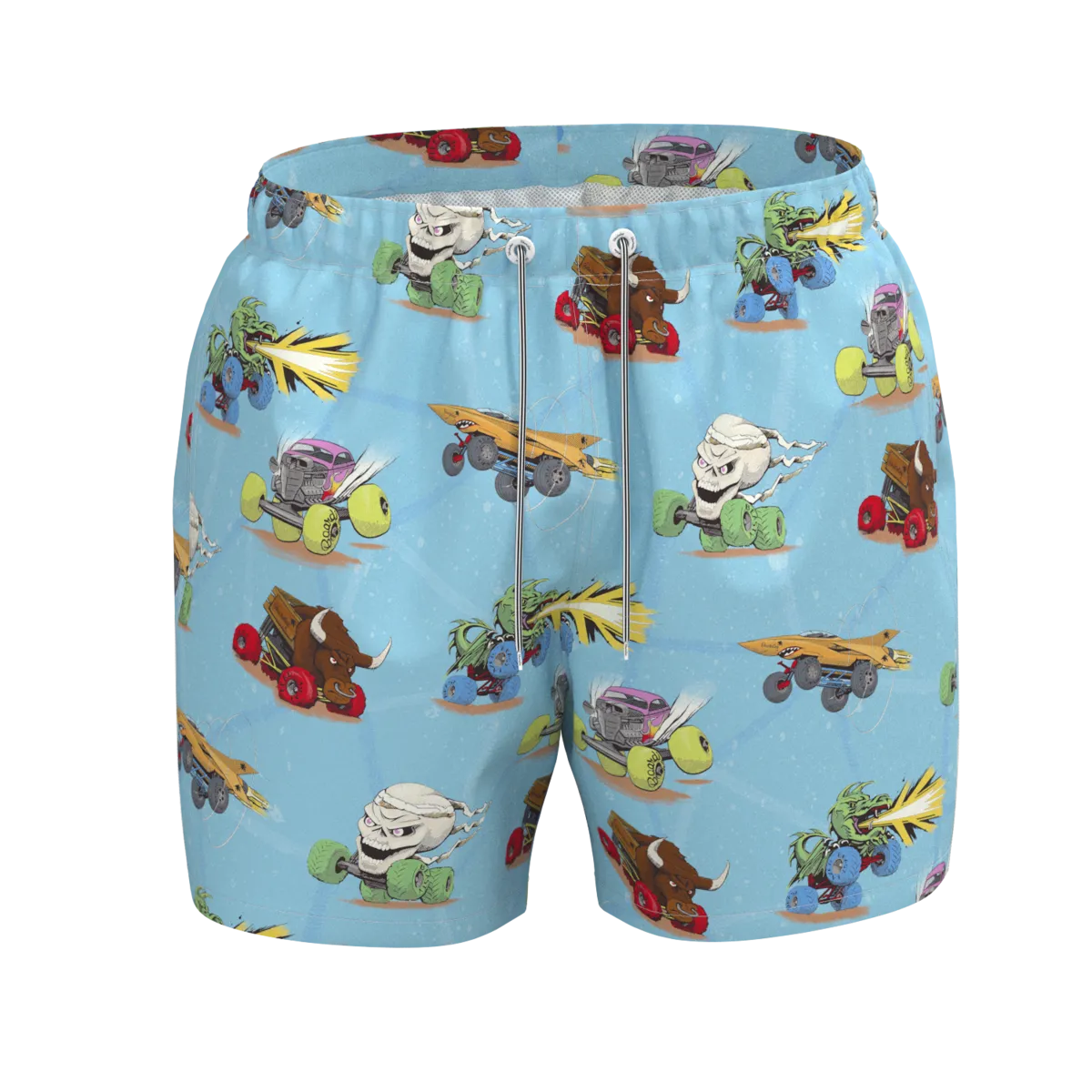 Boardies-  Monster Trucks Swim Trunks