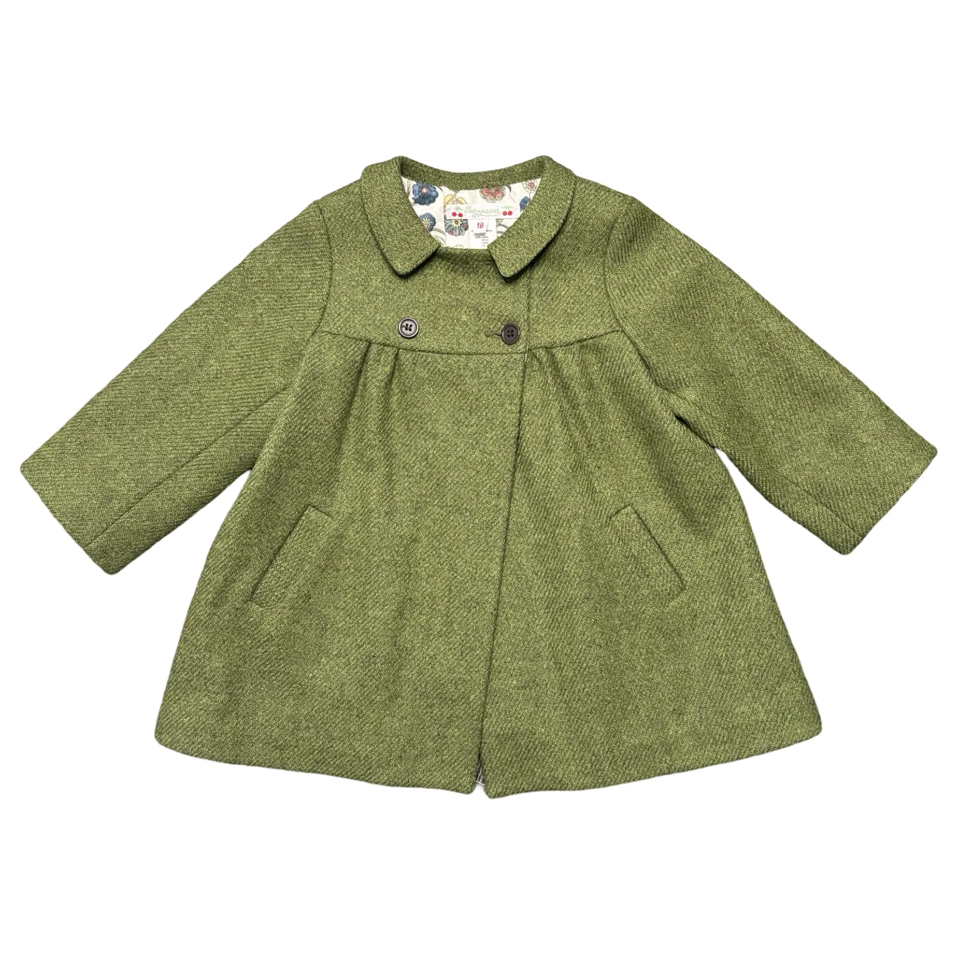 Bonpoint Girls Wool Coat