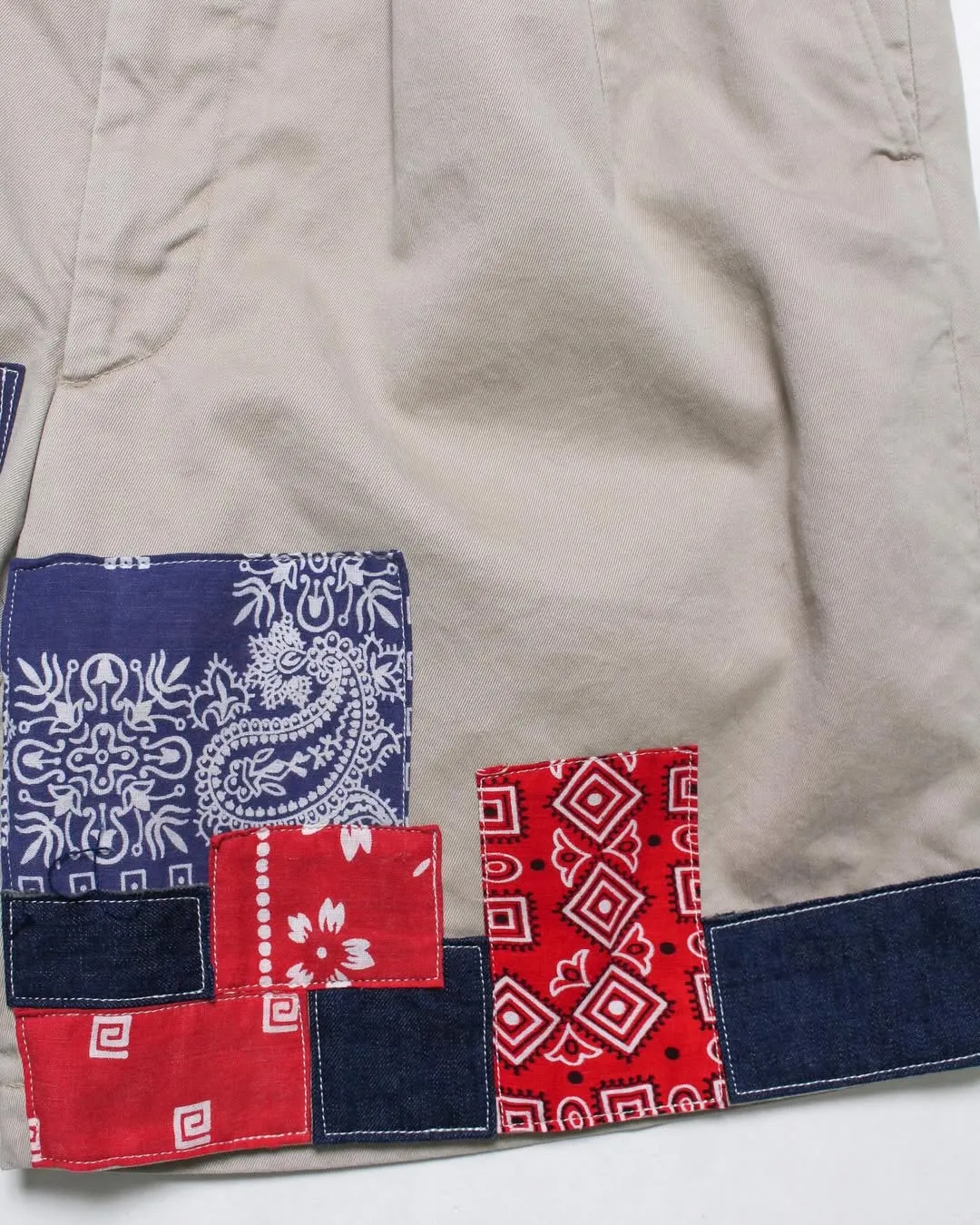 BOWWOW 25SS BANDANA REMADE CHINO SHORTS