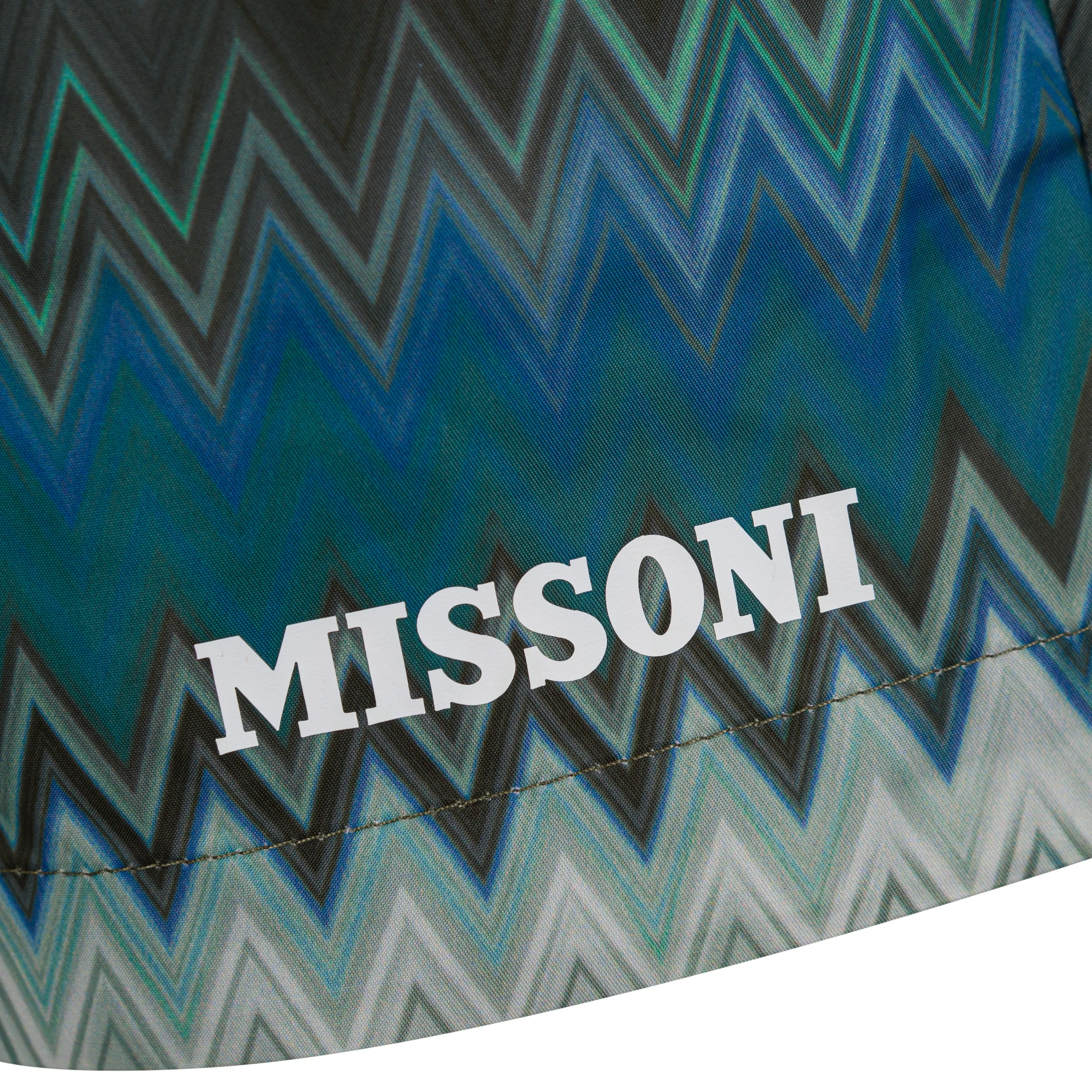 Boys Blue Zig Zag Swim Shorts