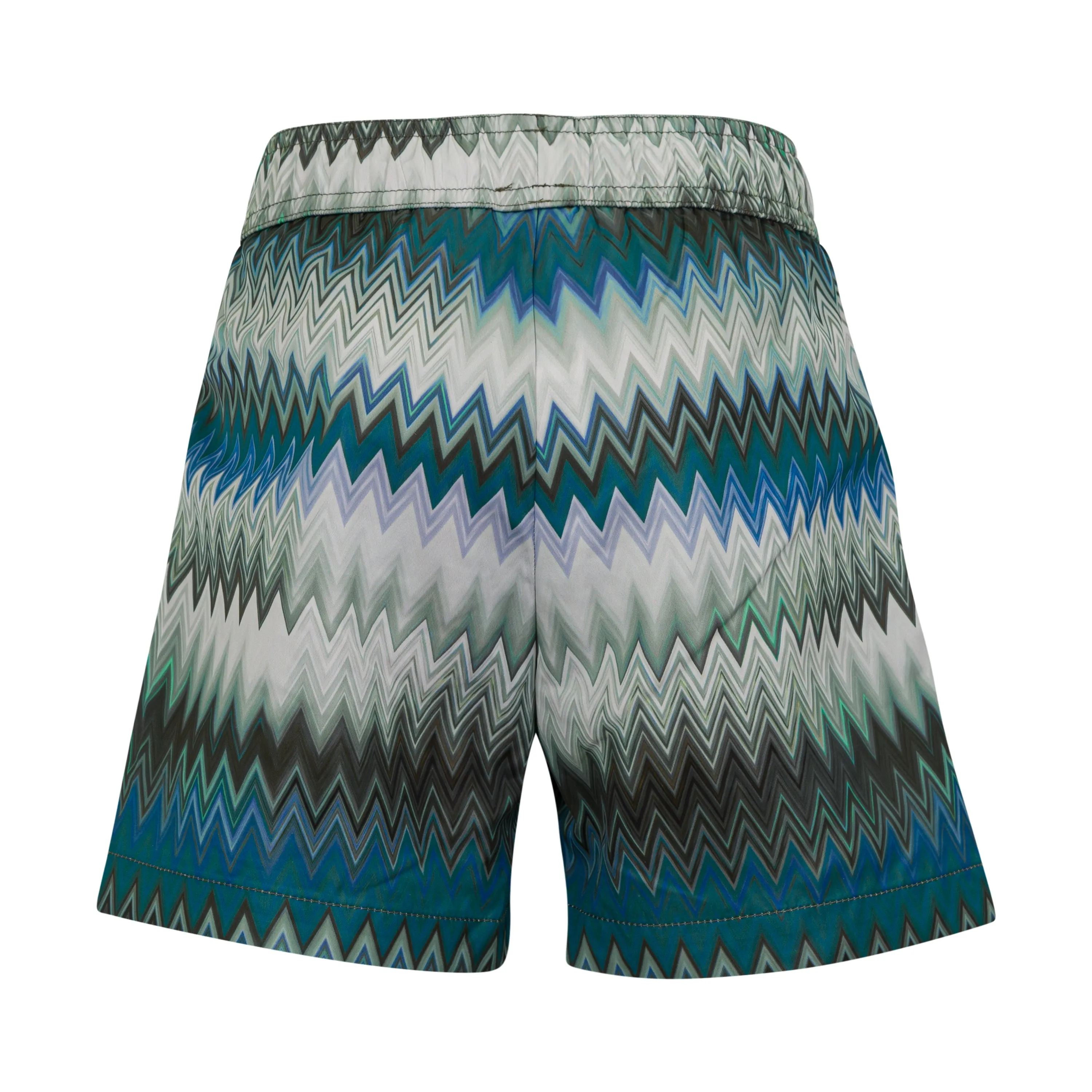 Boys Blue Zig Zag Swim Shorts