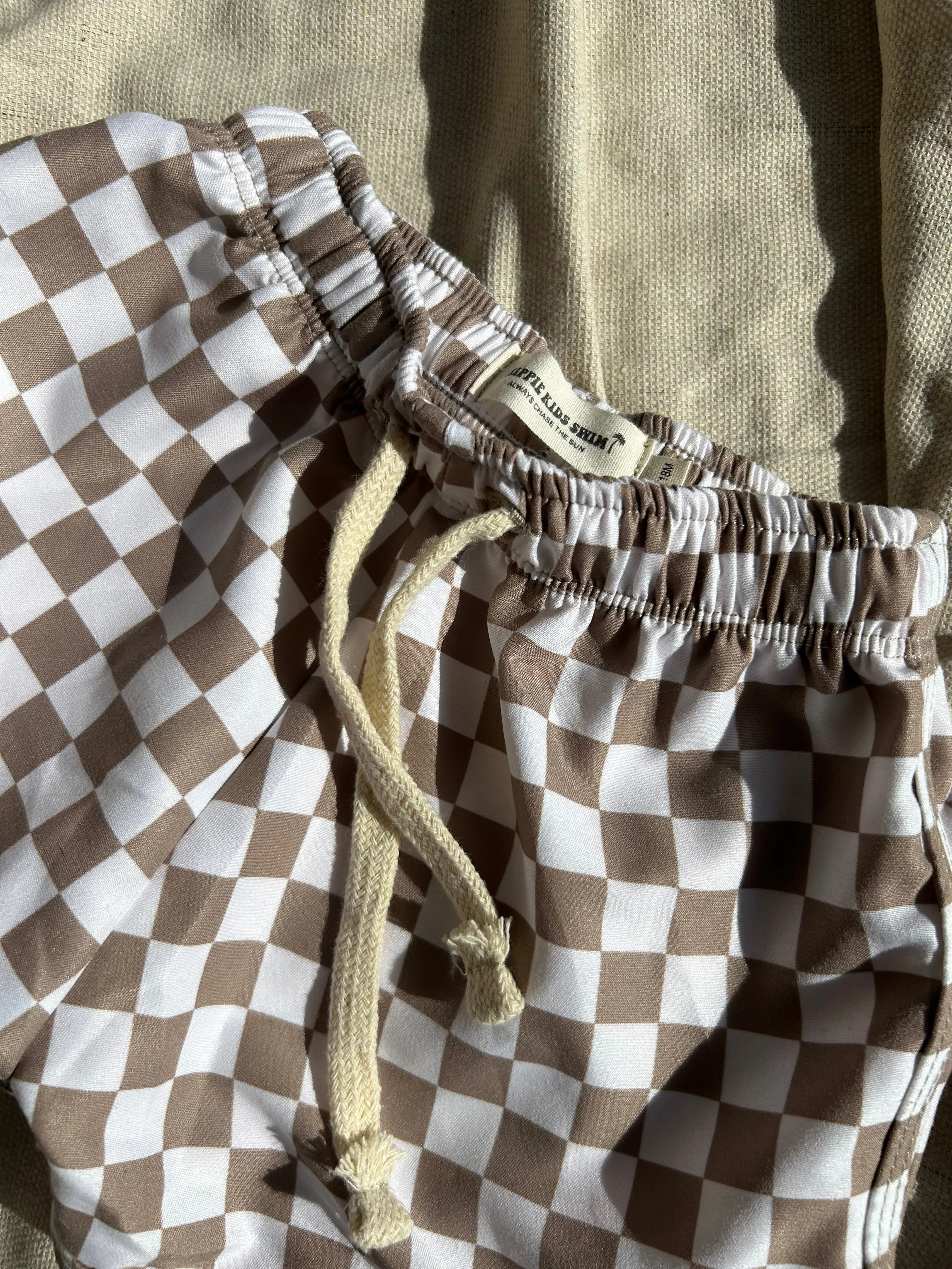 Boys Checkered board shorts