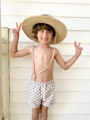 Boys Checkered board shorts