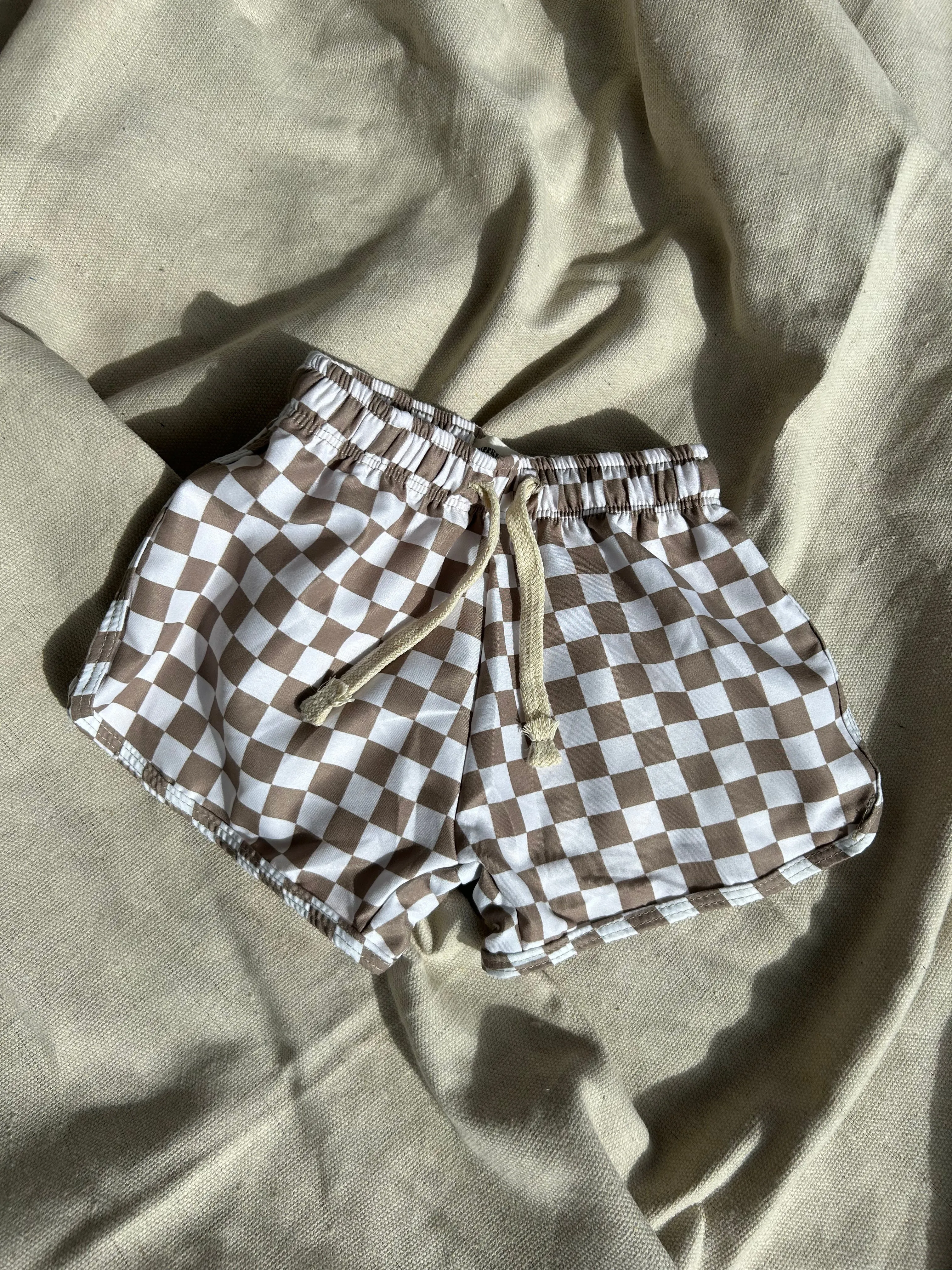 Boys Checkered board shorts