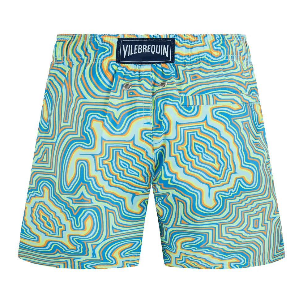 Boys Swim Short Ultra-Light and Packable Tortues Hyphotiques