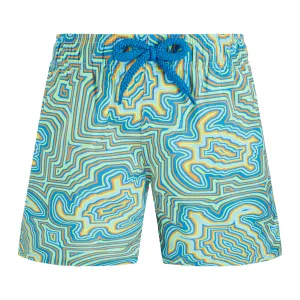 Boys Swim Short Ultra-Light and Packable Tortues Hyphotiques