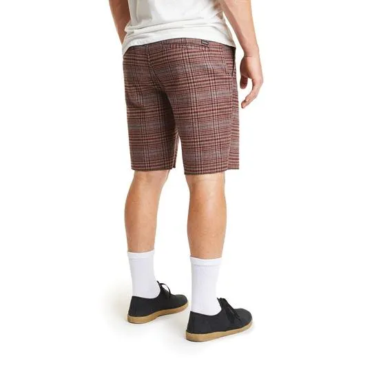 BRIXTON TOIL 2 SHORT PLATINUM PLAID/PLUMB