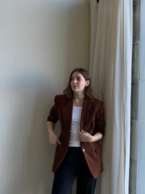 Brown wool blazer