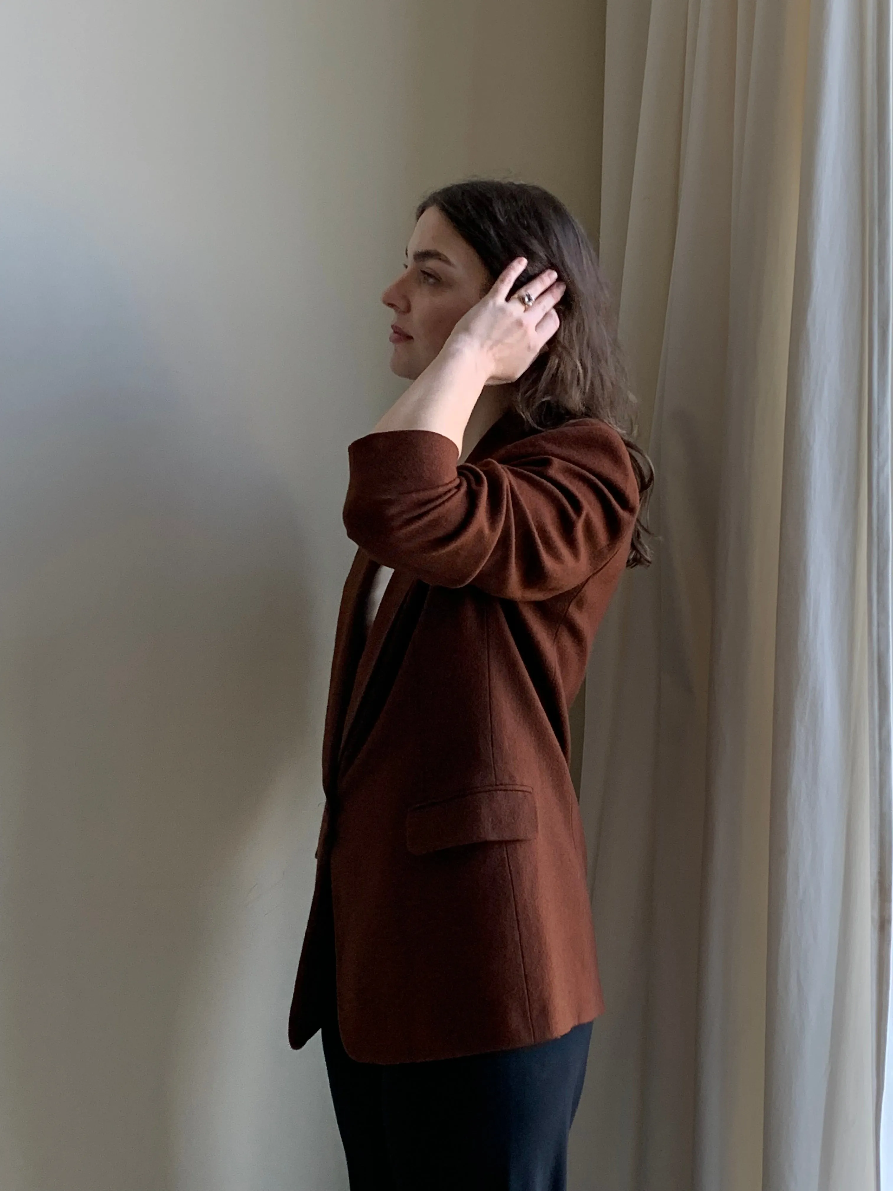 Brown wool blazer