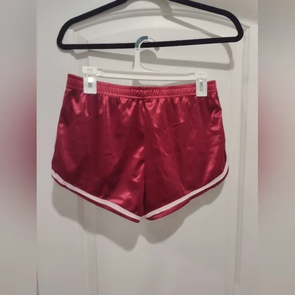 Bundle of silver, red, maroon, and black athletic shorts, all NWOT