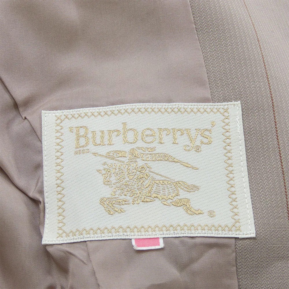 Burberry Wool Cotton Cupra No Collar Jacket