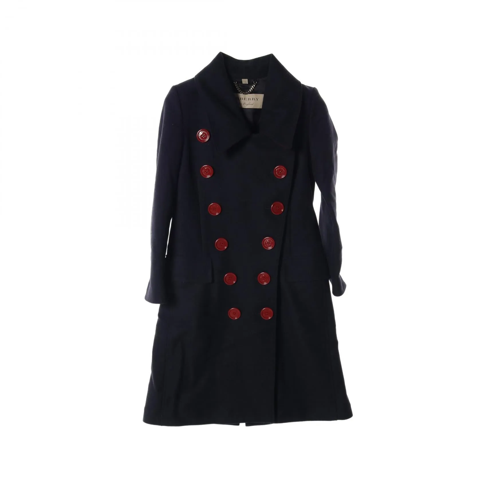 Burberry Wool Outerwear Navy UK6 US4