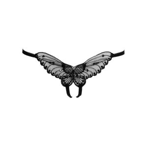 Butterfly Crotchless with Pearl Sequin Detail - Plus Size