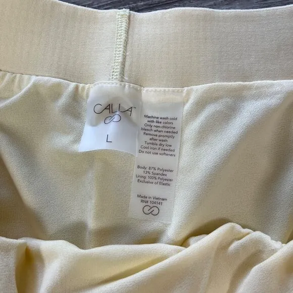 Calia Athletic 3” Swift Performance Short Yellow NWT Women’s Size L