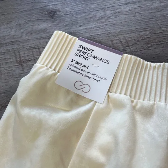 Calia Athletic 3” Swift Performance Short Yellow NWT Women’s Size L